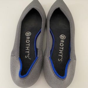 Rothy’s The Point - cloud grey birdseye - 8.5